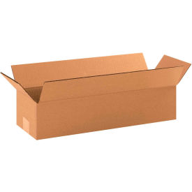 Long Cardboard Corrugated Boxes, 18"L x 6"W x 4"H, Kraft
