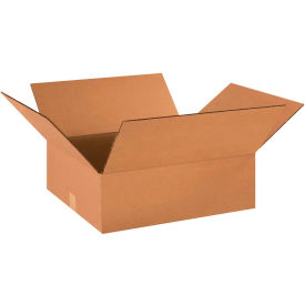 Flat Cardboard Corrugated Boxes, 18"L x 16"W x 6"H, Kraft