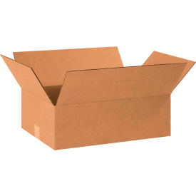 Cardboard Corrugated Boxes, 18-1/2"L x 12-1/2"W x 6"H, Kraft