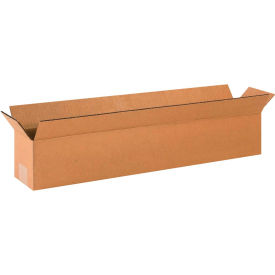 Long Cardboard Corrugated Boxes, 24"L x 4"W x 4"H, Kraft