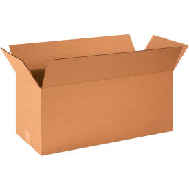 Long Cardboard Corrugated Boxes, 24"L x 10"W x 10"H, Kraft