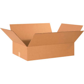 Flat Cardboard Corrugated Boxes, 24"L x 18"W x 6"H, Kraft