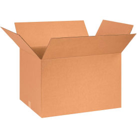 Cardboard Corrugated Boxes, 26"L x 18"W x 16"H, Kraft