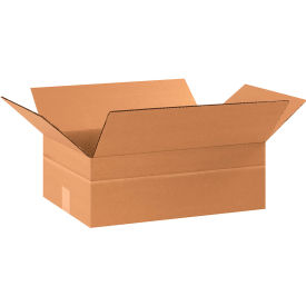 Multi Depth Cardboard Corrugated Boxes, 17-1/4"L x 11-1/4"W x 6"H, Kraft
