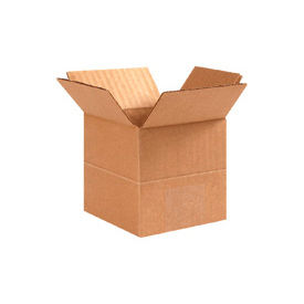 Multi Depth Cardboard Corrugated Boxes, 20"L x 14"W x 14"H, Kraft