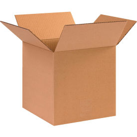 Heavy Duty Cardboard Corrugated Boxes, 10"L x 10"W x 10"H, Kraft