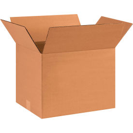 Heavy Duty Cardboard Corrugated Boxes, 16"L x 12"W x 12"H, Kraft