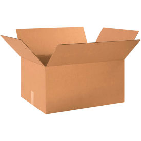 Heavy Duty Cardboard Corrugated Boxes, 24"L x 18"W x 12"H, Kraft