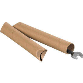 Crimped End Mailing Tubes, 1-1/2" Dia. x 30"L, 0.06" Thick, Kraft, 70/Pack