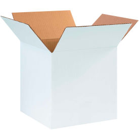 Cardboard Corrugated Boxes, 10"L x 10"W x 10"H, White