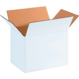Cardboard Corrugated Boxes, 11-3/4"L x 8-3/4"W x 8-3/4"H, White
