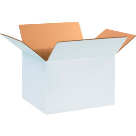 Cardboard Corrugated Boxes, 12"L x 10"W x 8"H, White