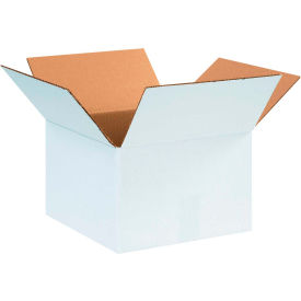Cardboard Corrugated Boxes, 12"L x 12"W x 8"H, White
