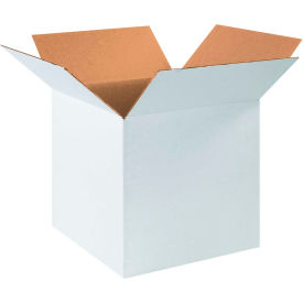 Cardboard Corrugated Boxes, 16"L x 16"W x 16"H, White