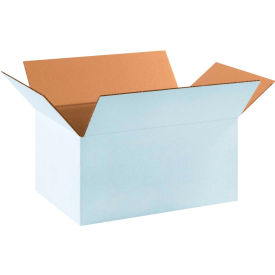 Cardboard Corrugated Boxes, 17-1/4"L x 11-1/4"W x 8"H, White