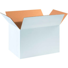Cardboard Corrugated Boxes, 18"L x 12"W x 12"H, White