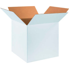 Cardboard Corrugated Boxes, 18"L x 18"W x 18"H, White