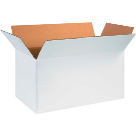 Cardboard Corrugated Boxes, 24"L x 12"W x 12"H, White