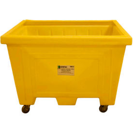 Plastic Outdoor Storage Tote Combo w/ 4" Wheels, 35-1/2"L x 45"W x 30-13/32"H, Yellow