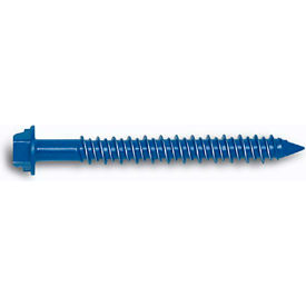 Ultracon+ Concrete Screw Anchor 3/16"x2 3/4", Hex Washer Head, Blue