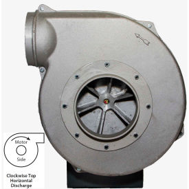 Aluminum TEFC Blower, 3/4 HP, Single Phase, CW, Top Horizontal, 571 CFM