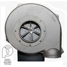 Aluminum TEFC Blower, 3 HP, Single Phase, CCW, Downblast, 1245 CFM