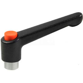 Zinc Die-Cast Adjustable Lever with Push Button and Stainless Steel Components 3/8-16 Tapped 3.07"L