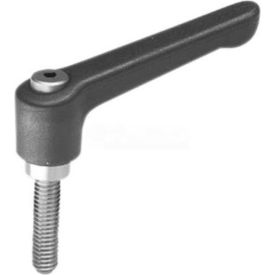 Nylon Plastic Adjustable Lever With Stainless Steel Components 3/8-16 x 1.26 Stud 3.07"L