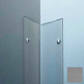 Polycarbonate Surface Mounted 90 Degree Corner Guard, 3/4" Wing, 4 Feet Height, Gray