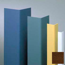 Vinyl Surface Mounted Corner Guard, 90 Degree Corner, 1-1/2" Wings, 4' Height, Brown, Undrilled