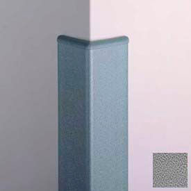 Surface Mounted Corner Guard 90 Degrees, 3'' Wings, 4'H with Caps, Gray