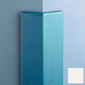 Surface Mounted Corner Guard 135 degrees, 3'' Wings, 4'H with Caps, Linen White