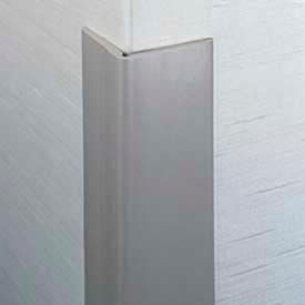 Corner Guard, 2-1/2" Wings, 3/16" Radius, 4'H, Polar WH, Heavy Duty Flexible Vinyl