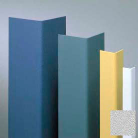 Vinyl Surface Mounted Corner Guard, 90 Degree Corner, 1-1/2" Wing, 4 Feet High, Silver Gray, Vinyl With Tape