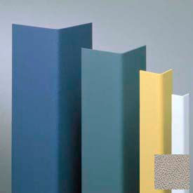 Vinyl Surface Mounted Corner Guard, 90 Degree Corner, 1-1/2" Wings, 8 Feet High, Chinchilla, Vinyl With Tape