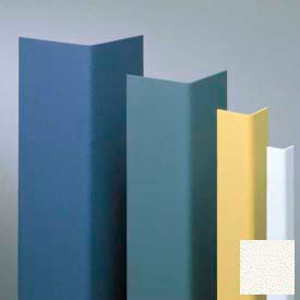 Vinyl Surface Mounted Corner Guard, 90 Degree Corner, 1-1/2" Wings, 8 Feet High, White, Vinyl With Tape