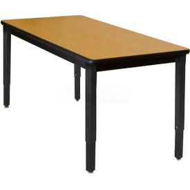 42" x 60" Lobo Heavy Duty Table w/ Adjustable Legs - Fusion Maple