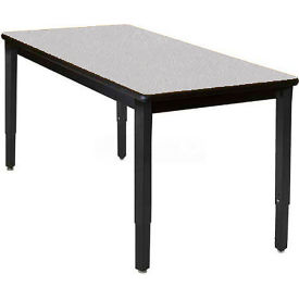 42" x 60" Lobo Heavy Duty Table w/ Adjustable Legs - Gray Nebula