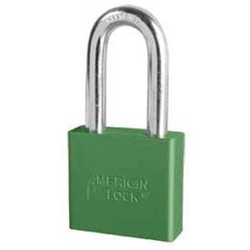 No. A1306GRN Solid Aluminum Rectangular Padlock - Green