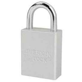 Solid Aluminum Rectangular Padlock - Clear