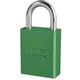 Solid Aluminum Rectangular Padlock - Green