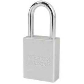 No. A1106CLR Solid Aluminum Rectangular Padlock - Clear