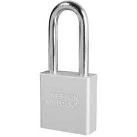 No. A1206CLR Solid Aluminum Rectangular Padlock - Clear