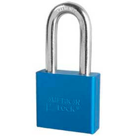 No. A1306BLU Solid Aluminum Rectangular Padlock - Blue