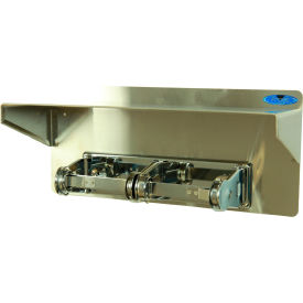 Frost Standard Double Toilet Tissue Holder with Shelf - Stainless Steel
