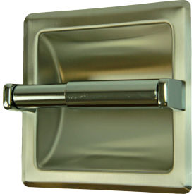 Standard Recessed Toilet Tissue Holder - Stainless Steel