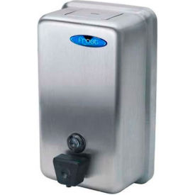Frost Wall Mount Manual Vertical Liquid Soap Dispenser - Stainless