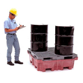 Ultra-Spill King 4 Drum Pallet and Sump with No Drain