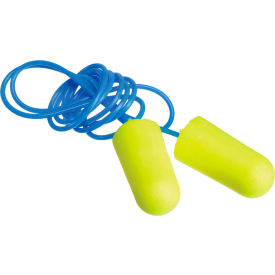 E-A-R Soft Earplugs, Corded, Yellow Neon, 200-Pair