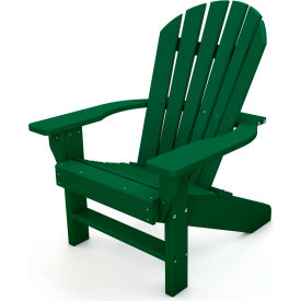 Recycled Plastic Seaside Adirondack Chair, Green